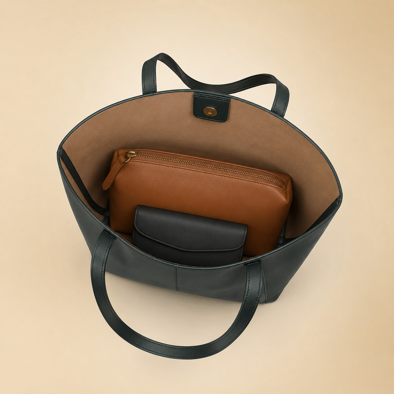 Vintage 3-Piece Tote Bag Set for Women