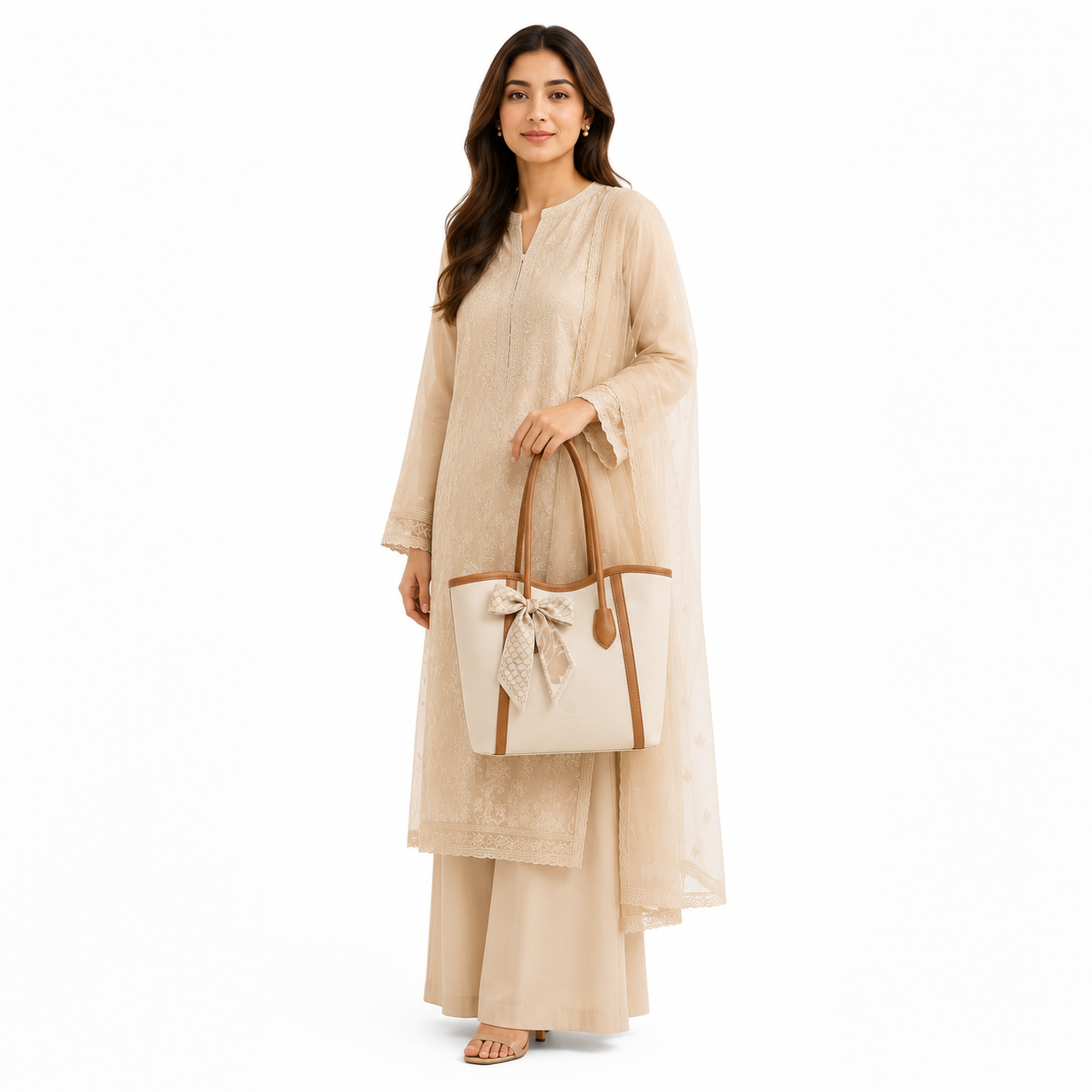 Camille Scarf Beige