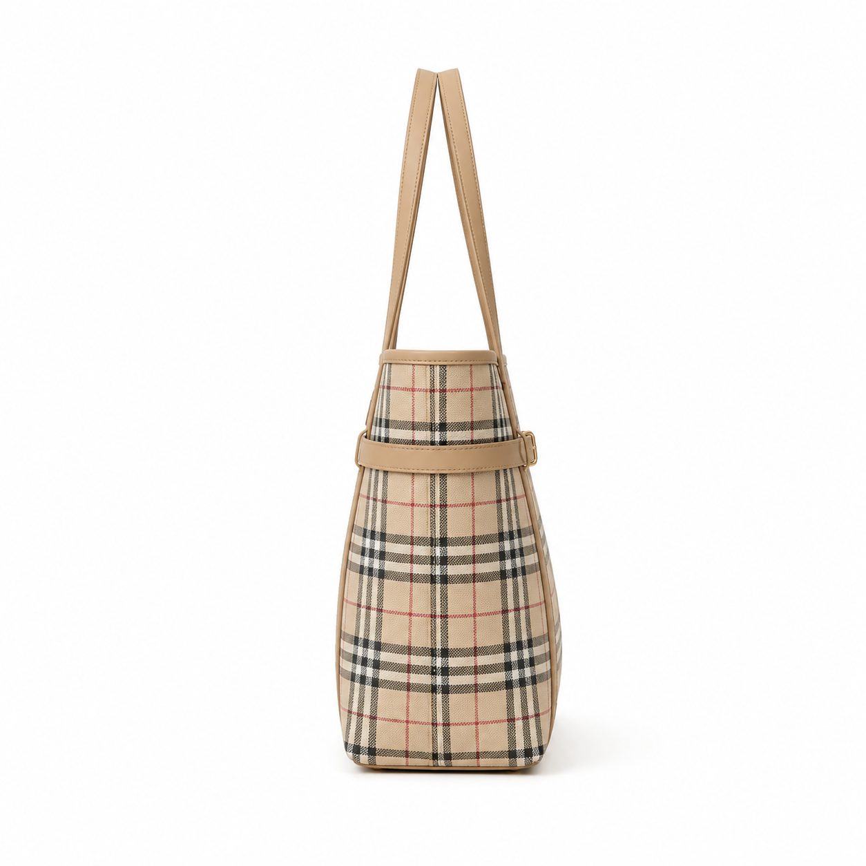 Elina Plaid Tote Bag