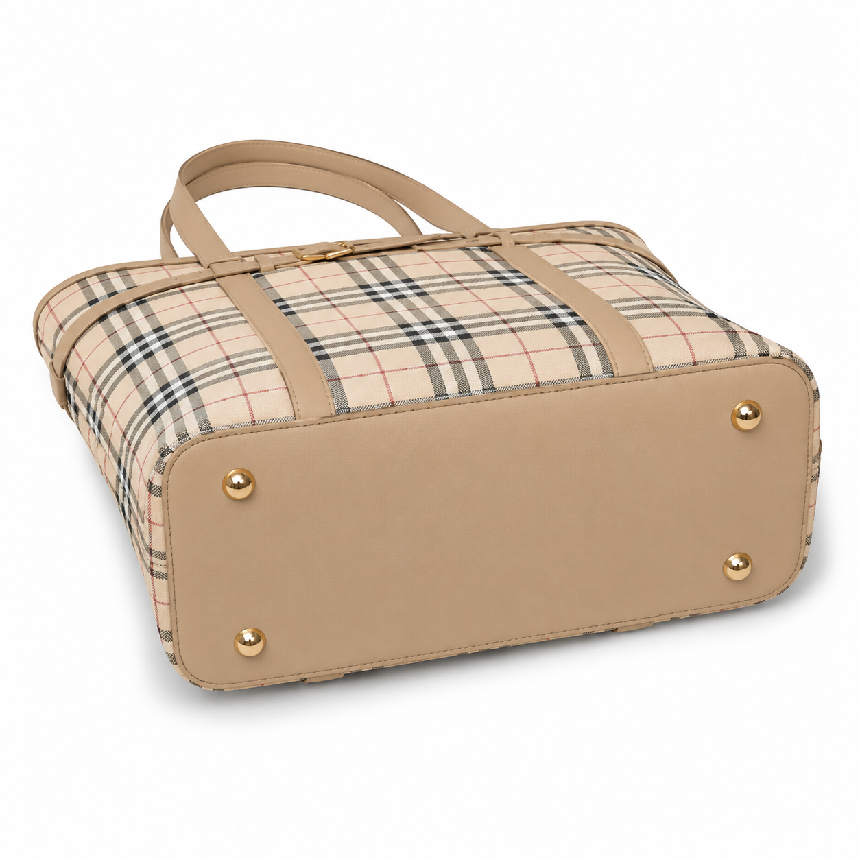 Elina Plaid Tote Bag