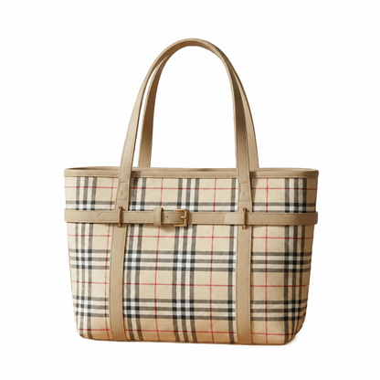 Elina Plaid Tote Bag