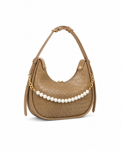 Luna Croc Beige