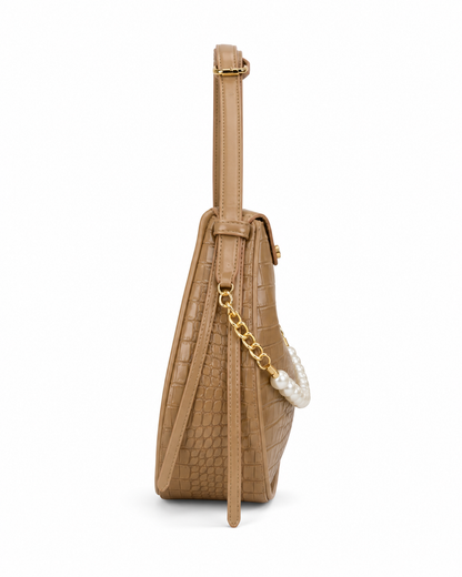 Luna Croc Beige