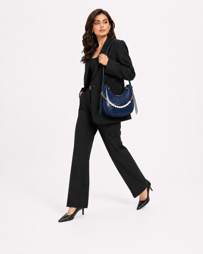 Luna Croc Blue