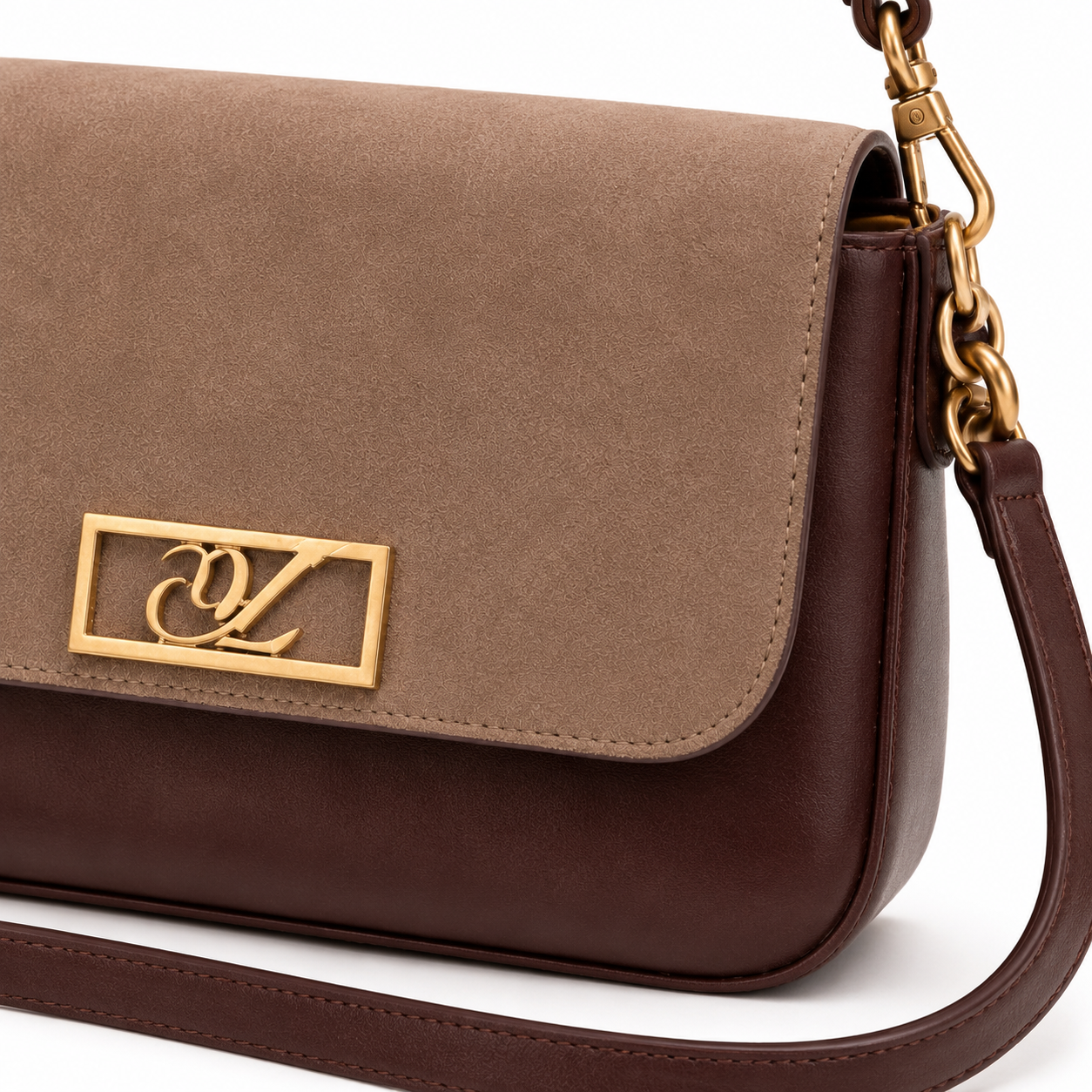 Celina Gold Crossbody Gold Chain Bag