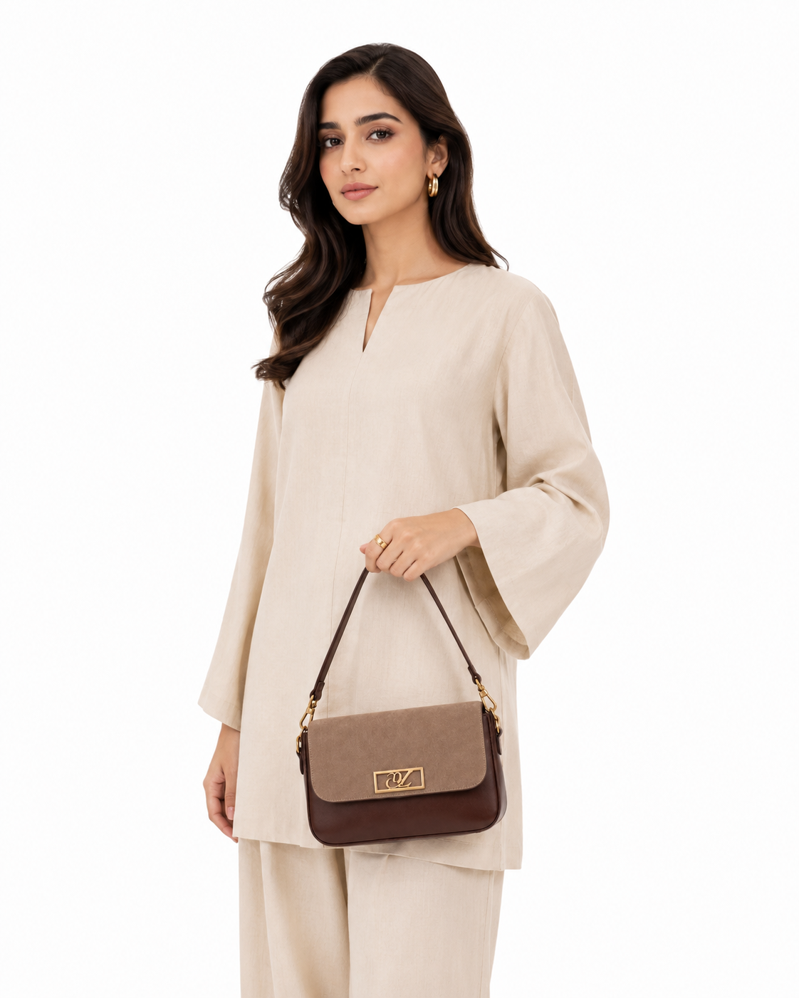 Celina Gold Crossbody Gold Chain Bag