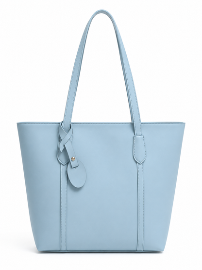Sky Blue Elegant Tote Bag for Women – Premium Shoulder Handbag