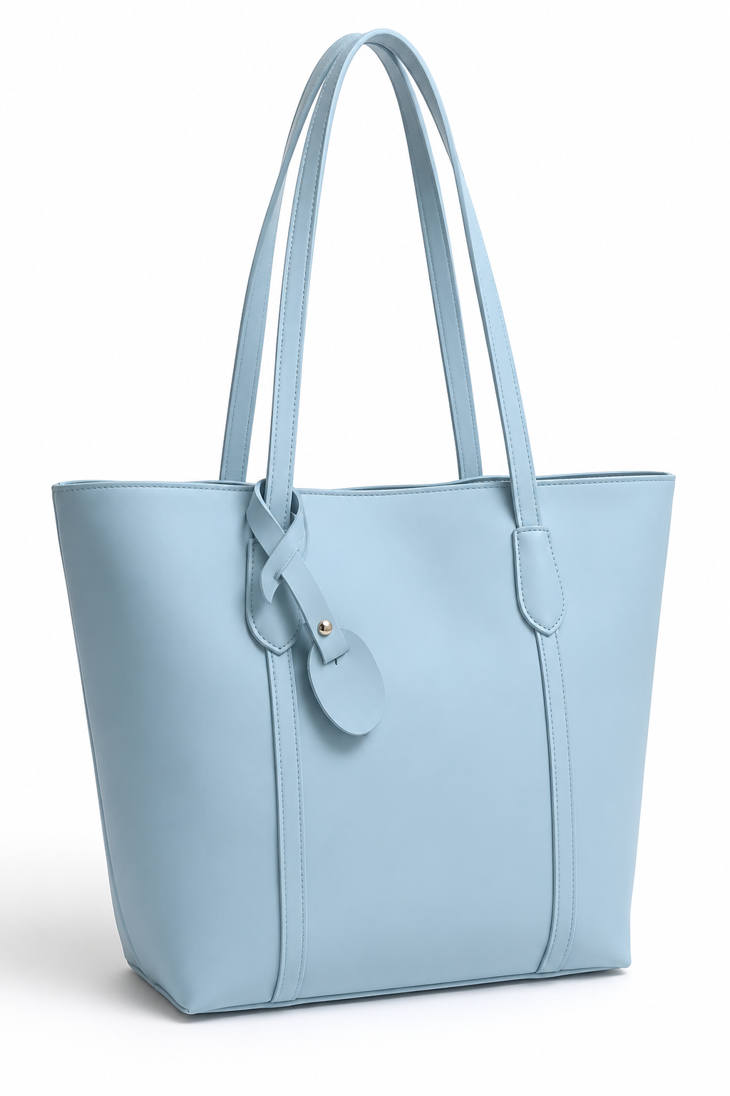 Sky Blue Elegant Tote Bag for Women – Premium Shoulder Handbag