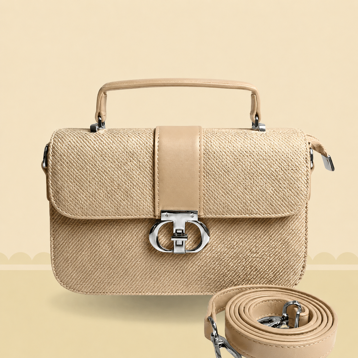 Sahara Weave Handbag | Premium Textured Women’s Shoulder Bag
