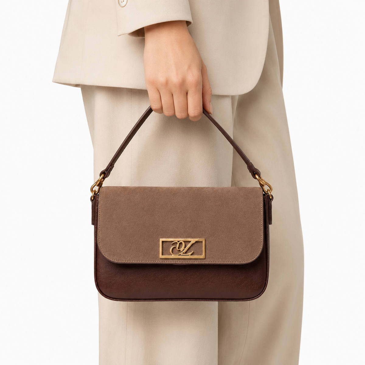 Celina Gold Crossbody Gold Chain Bag