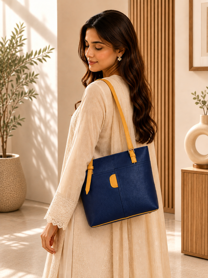 Luma Devaux Royal Navy Tote