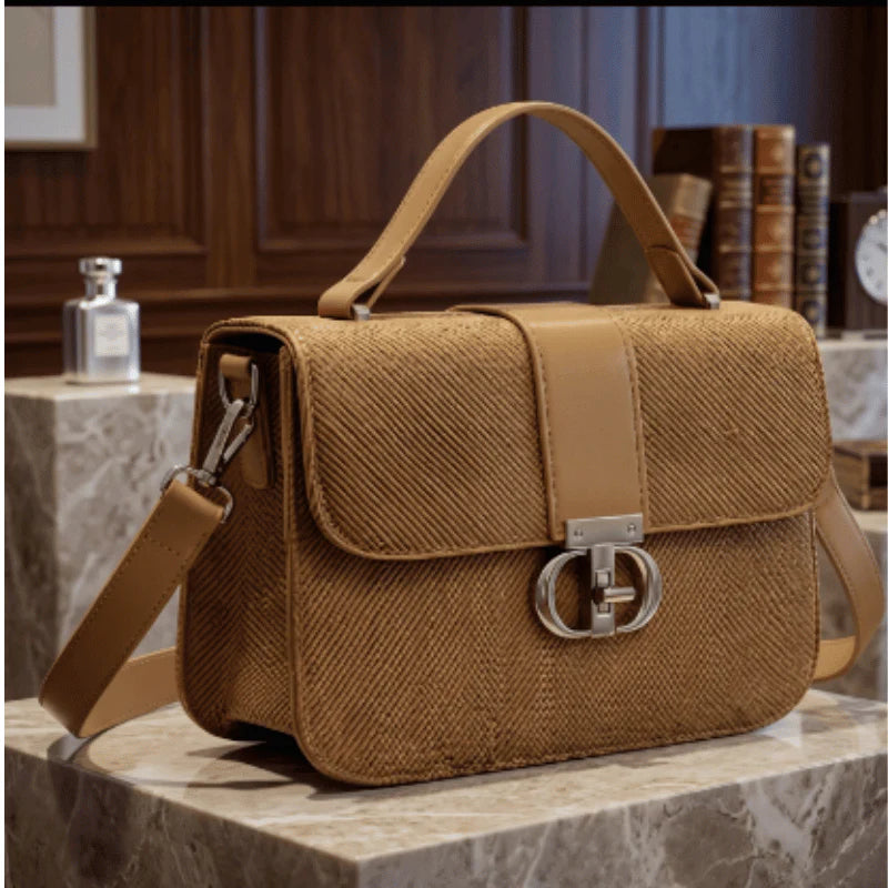 Sahara Weave Handbag | Premium Textured Women’s Shoulder Bag
