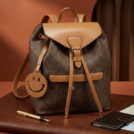 Multi Textured Circular Monogram Tote Bag | Premium Ladies Shoulder Bag