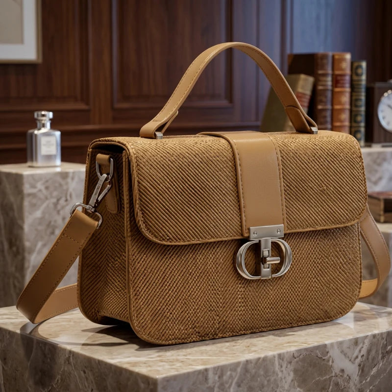 Sahara Weave Handbag | Premium Textured Women’s Shoulder Bag