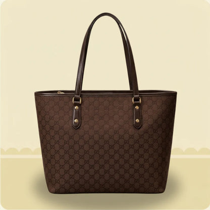 Marielle Monogram Tote Bag | Elegant Women's Retro Shoulder Handbag
