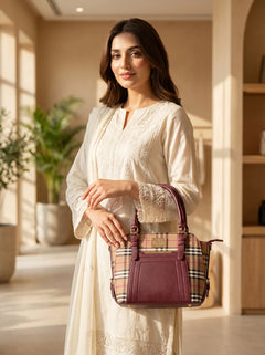 Velora Burgundy Handbag