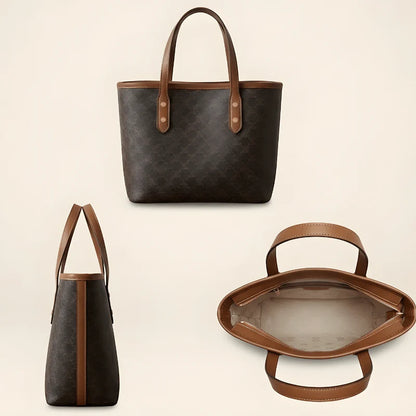 Marielle Monogram Tote Bag | Elegant Women's Retro Shoulder Handbag