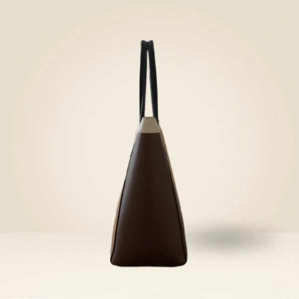 Chic Color-Block Tote Bag for Women | Laptop & Shoulder Handbag