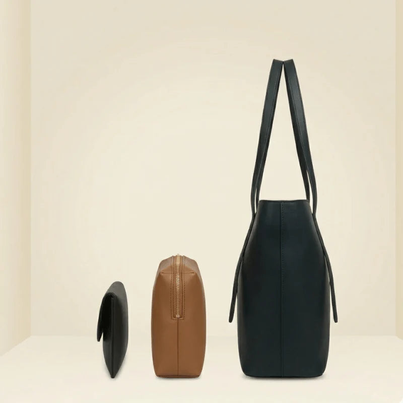 Vintage 3-Piece Tote Bag Set for Women | Premium Shoulder & Crossbody Handbag