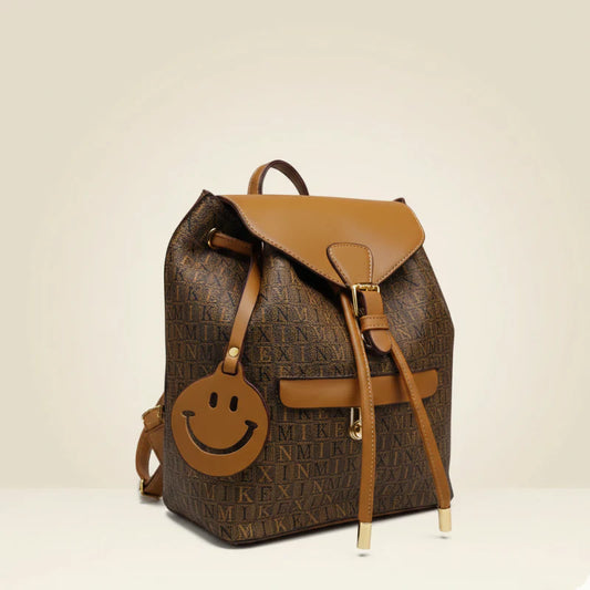 Multi Textured Circular Monogram Tote Bag | Premium Ladies Shoulder Bag