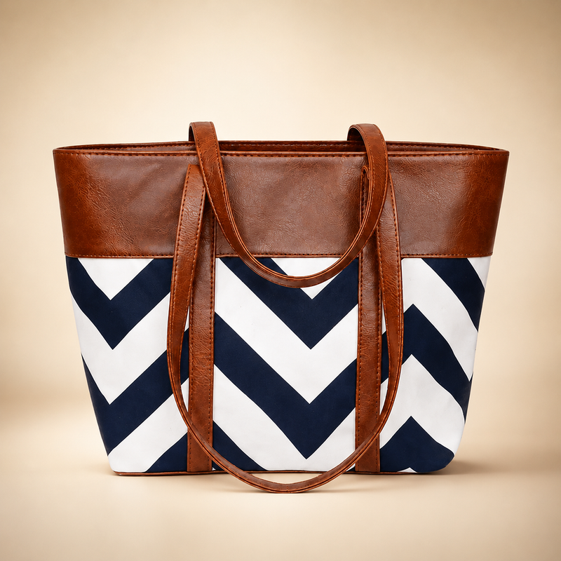 Chevron Pattern Tote Bag for Women