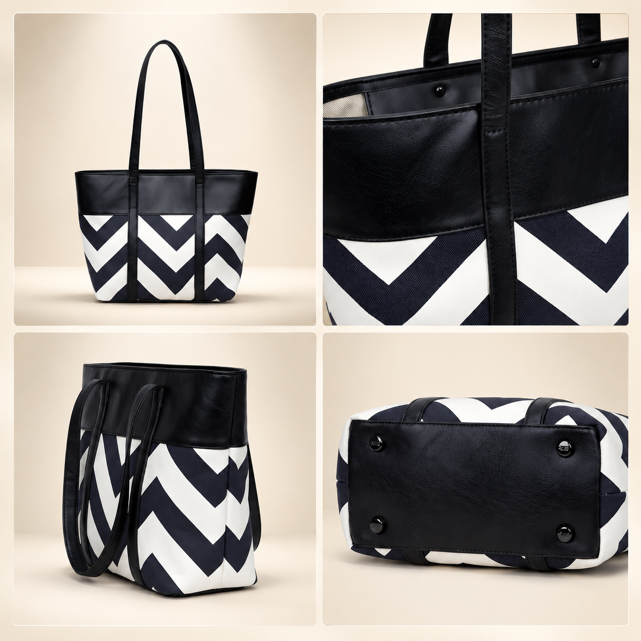 Chevron Pattern Tote Bag for Women