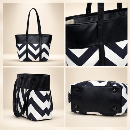 Chevron Pattern Tote Bag for Women