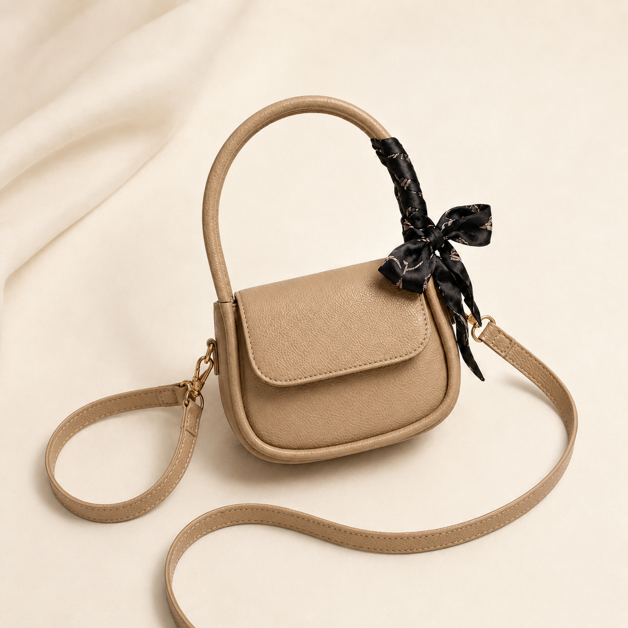Crossbody Bag with Scarf