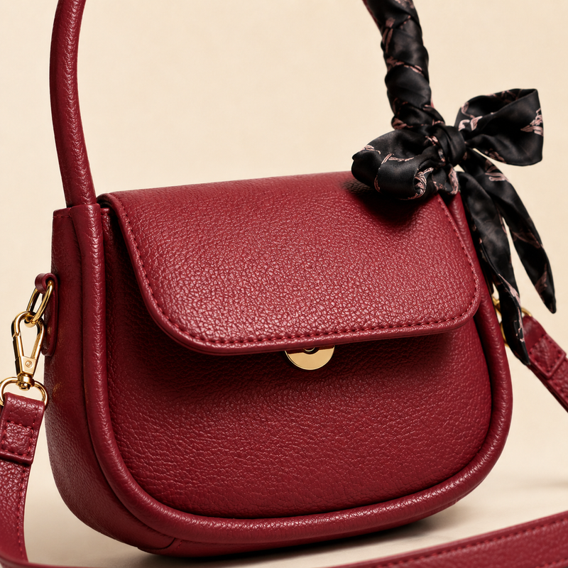 Crossbody Bag with Scarf
