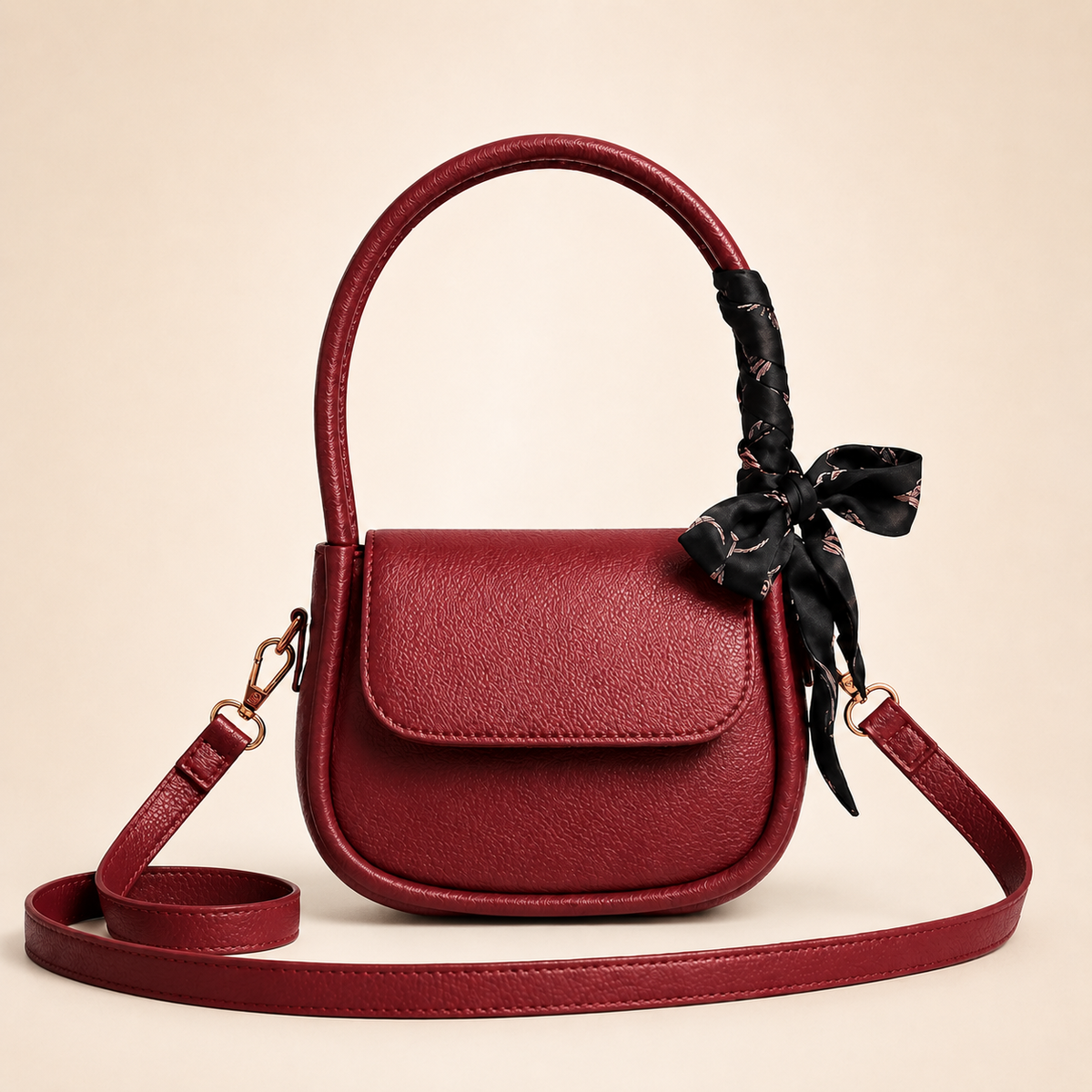Crossbody Bag with Scarf