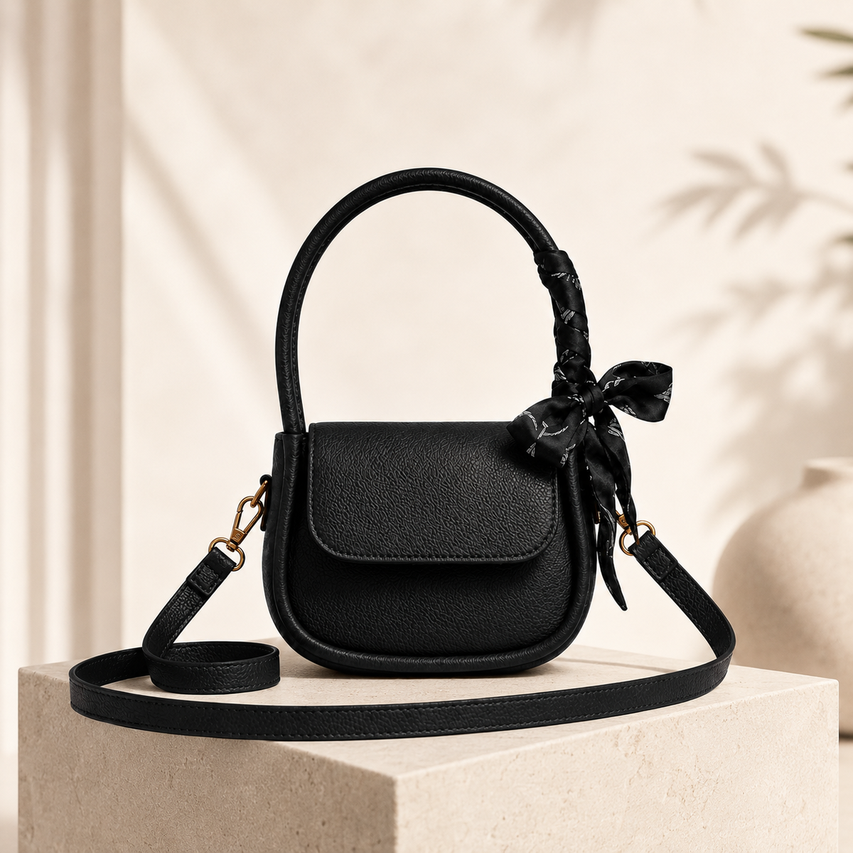 Crossbody Bag with Scarf