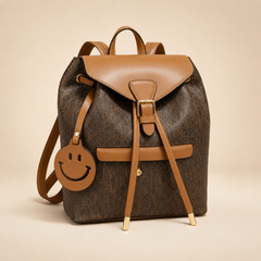 Multi Textured Circular Monogram Tote Bag
