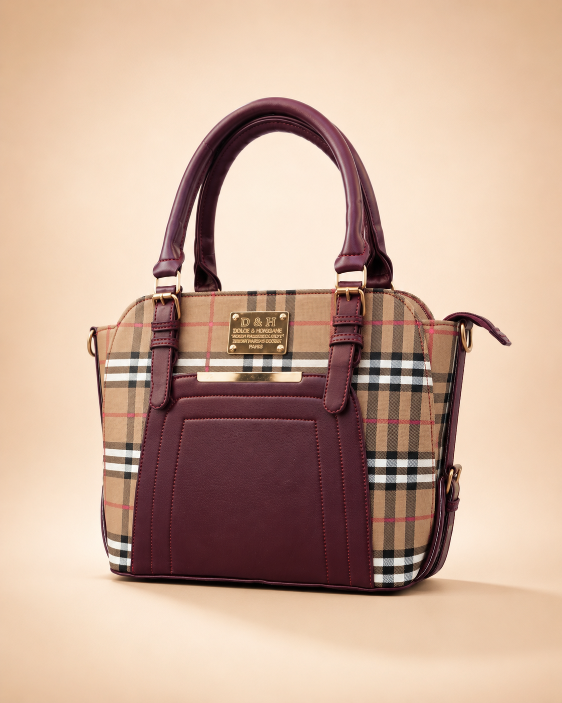 Velora Burgundy Handbag