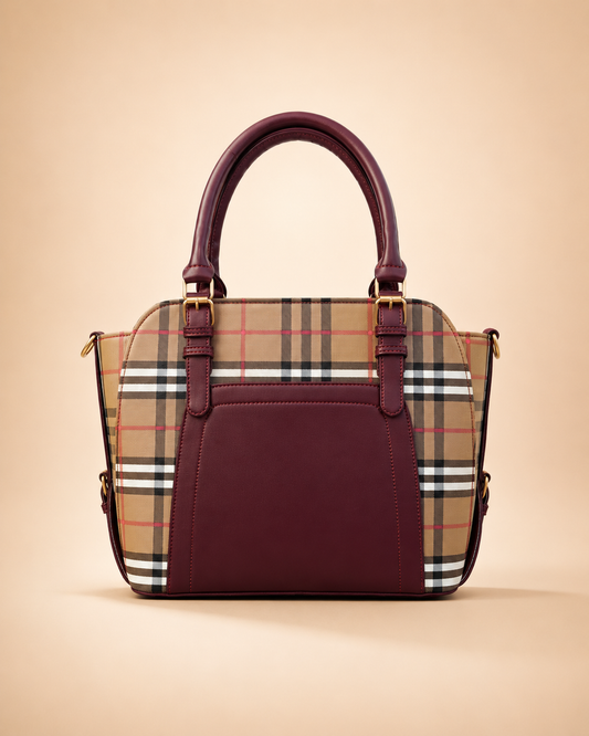 Velora Burgundy Handbag