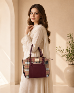 Velora Burgundy Handbag