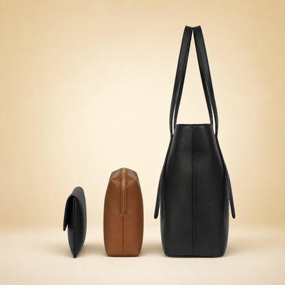 Vintage 3-Piece Tote Bag Set for Women